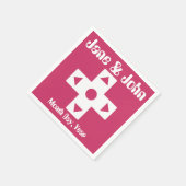 Multiplayer-Modus in Raspberry Napkins Serviette (Ecke)