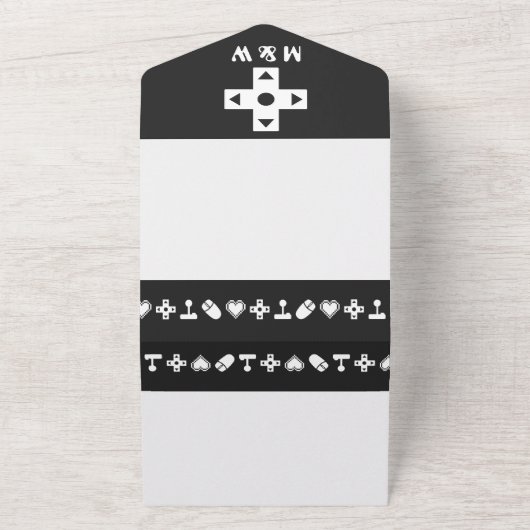 Multiplayer-Modus in Schwarz All In One Einladung (Außenbereich)