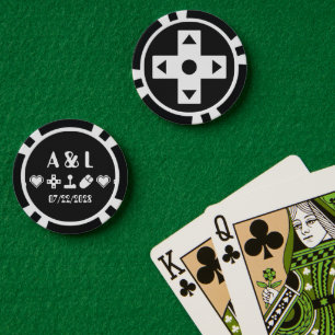 Multiplayer-Modus in Schwarz Pokerchips