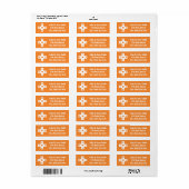Multiplayer-Modus - Orange-Rücksendeadresse-Label (Vorne)