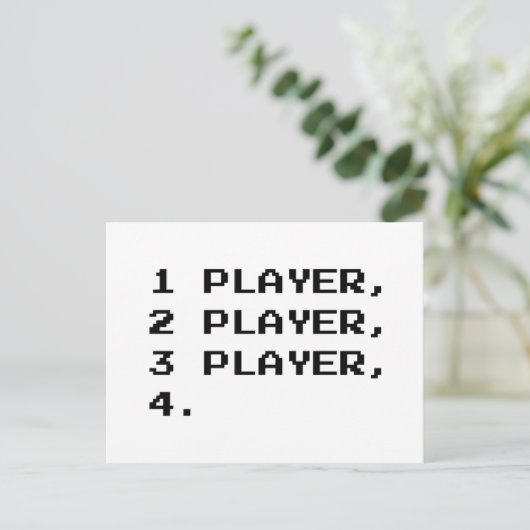 MULTIPLAYER POSTKARTE (Stehend Vorderseite)