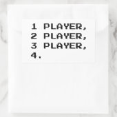 MULTIPLAYER RECHTECKIGER AUFKLEBER (Tasche)