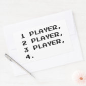 MULTIPLAYER RECHTECKIGER AUFKLEBER (Umschlag)