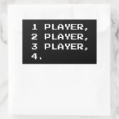 MULTIPLAYER RECHTECKIGER AUFKLEBER (Tasche)