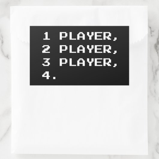 MULTIPLAYER RECHTECKIGER AUFKLEBER (Tasche)