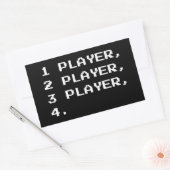 MULTIPLAYER RECHTECKIGER AUFKLEBER (Umschlag)