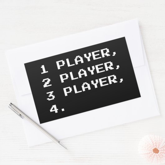 MULTIPLAYER RECHTECKIGER AUFKLEBER (Umschlag)