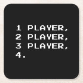 MULTIPLAYER RECHTECKIGER PAPPUNTERSETZER (Vorderseite)