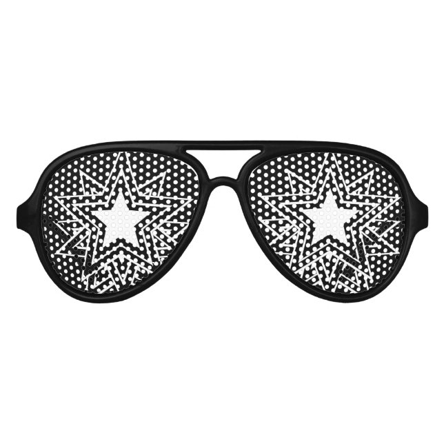 Multiple Black Star Sonnenbrille (Vorderseite)
