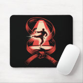 Multiple Exposition Art Belt Judo Karate Taekwondo Mousepad (Mit Mouse)