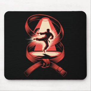Multiple Exposition Art Belt Judo Karate Taekwondo Mousepad