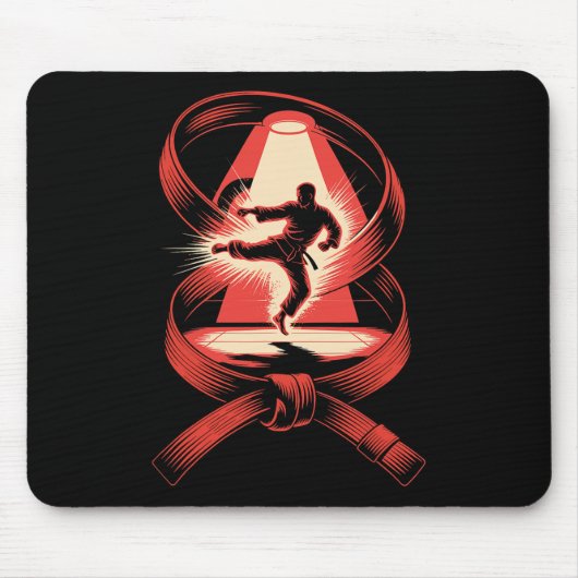 Multiple Exposition Art Belt Judo Karate Taekwondo Mousepad (Vorne)