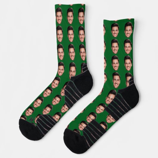 Multiple Face Personalized Socks, Add Your Image  Socken (Links)