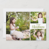 Multiple Foto Green Frohe Weihnachten (Vorderseite)