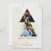 Multiple Foto Tree Frohe Weihnachtskarte (Vorderseite)