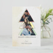 Multiple Foto Tree Frohe Weihnachtskarte (Stehend Vorderseite)