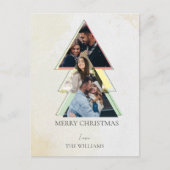 Multiple Foto Tree Frohe Weihnachtskarte Postkarte (Vorderseite)