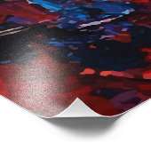 Multiple Hands Reaching Upward Expressive Abstract Fotodruck (Ecke)