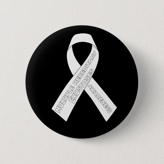 Multiple Hereditary Exostoses Awareness Ribbon Button (Vorderseite)