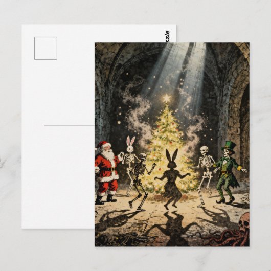 Multiple Holidays Spooky Party Postkarte (Vorne/Hinten)