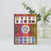 MULTIPLE Image Art - Reiki Karuna Holistic Postkarte (Stehend Vorderseite)