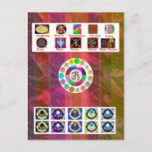 MULTIPLE Image Art - Reiki Karuna Holistic Postkarte (Vorderseite)
