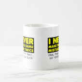 Multiple Mistake Funny Mug Kaffeetasse (Mittel)