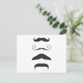 Multiple Mustache Postkarte (Stehend Vorderseite)