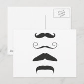 Multiple Mustache Postkarte (Vorne/Hinten)