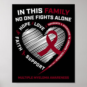 Multiple Myelom Awareness Sister Vater Blutanzunge Poster