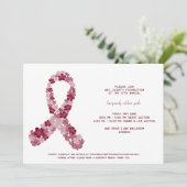 Multiple Myelom Cancer Awareness Fundraiser Gala Einladung (Stehend Vorderseite)