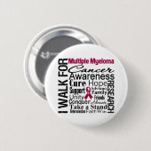 Multiple Myelom Cancer Awareness Walk Button (Vorne & Hinten)