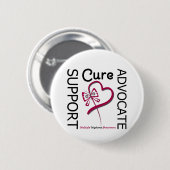 Multiple Myelom-Unterstützung Advocain Cure Button (Vorne & Hinten)