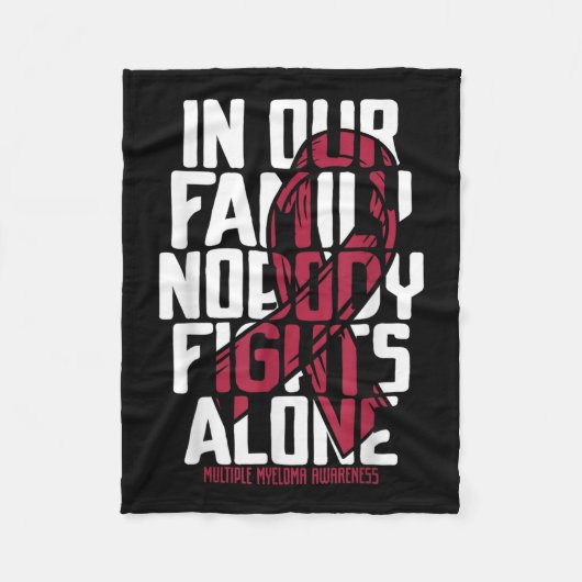 Multiple Myelom-Unterstützung Familiämisches Multi Fleecedecke (Vorderseite)
