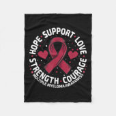 Multiple Myelom-Unterstützung Familiämisches Multi Fleecedecke (Vorderseite)