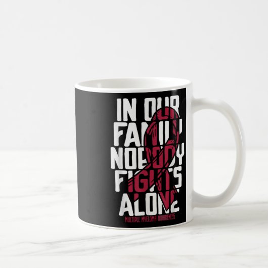 Multiple Myelom-Unterstützung Familiämisches Multi Kaffeetasse (Rechts)