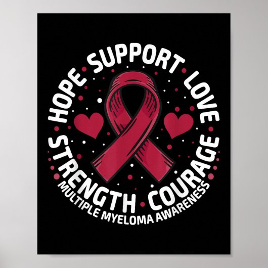 Multiple Myelom-Unterstützung Familiämisches Multi Poster (Vorne)