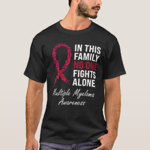 Multiple Myeloma Awareness Burgundy Ribbon Family T-Shirt