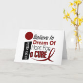 Multiple Myeloma BELIEVE DREAM HOPE Karte (Gelbe Blume)