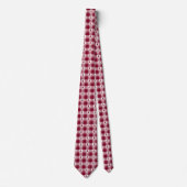 Multiple Myeloma Cancer Awareness Plaid Burgundy Krawatte (Vorderseite)