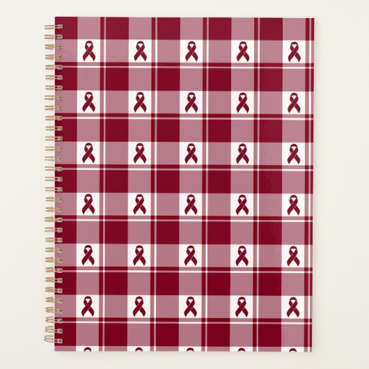 Multiple Myeloma Cancer Awareness Plaid Planner Planer (Vorderseite)
