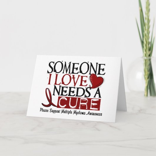 Multiple Myeloma NEEDS A CURE 1 Karte (Vorderseite)