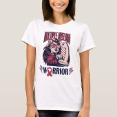 Multiple Myeloma Warrive Glaube und Kampf T-Shirt (Vorderseite)