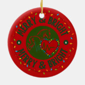 Multiple Ornament Options  - Merry & Bright Logo (Hinten)