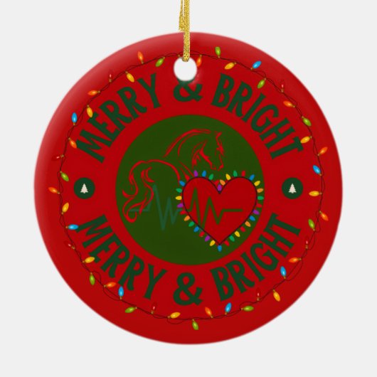 Multiple Ornament Options  - Merry & Bright Logo (Hinten)