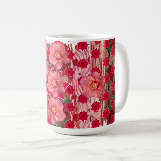 Multiple RedRosas-Tasse Kaffeetasse (VorderseiteRechts)