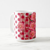 Multiple RedRosas-Tasse Kaffeetasse (Vorderseite Links)