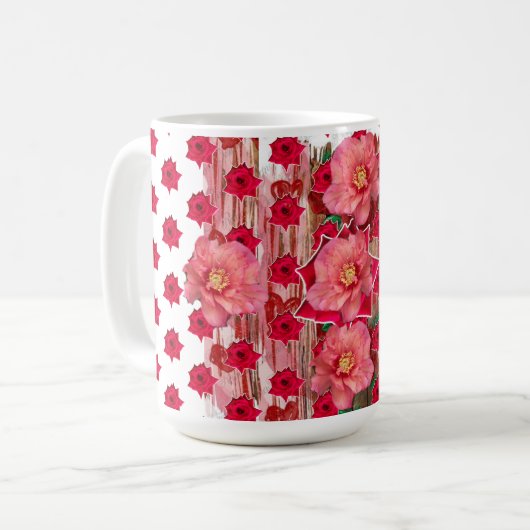 Multiple RedRosas-Tasse Kaffeetasse (Vorderseite Links)