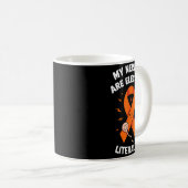 Multiple Sclerosis Awareness 2025 -orange Ribbon_  Kaffeetasse (VorderseiteRechts)