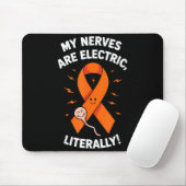 Multiple Sclerosis Awareness 2025 -orange Ribbon_  Mousepad (Mit Mouse)